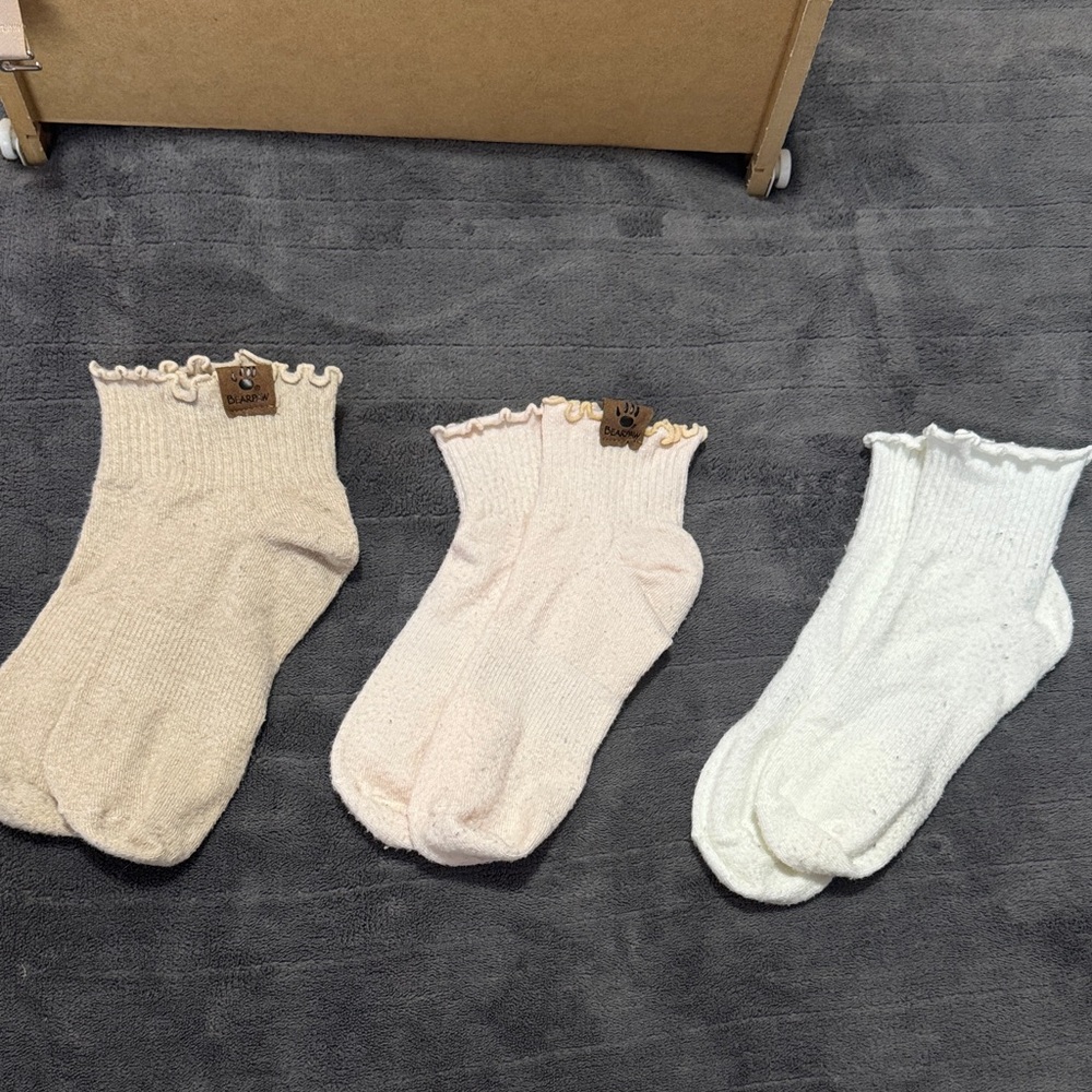 BearPaw Soft Knit Socks set of 3